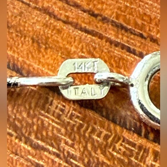 14k gold anklet - Picture 3 of 4